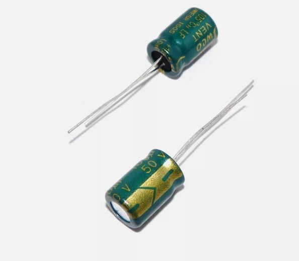 100uF 50V Low ESR 105C Electrolytic Radial Capacitors – Package of 5 US Stock