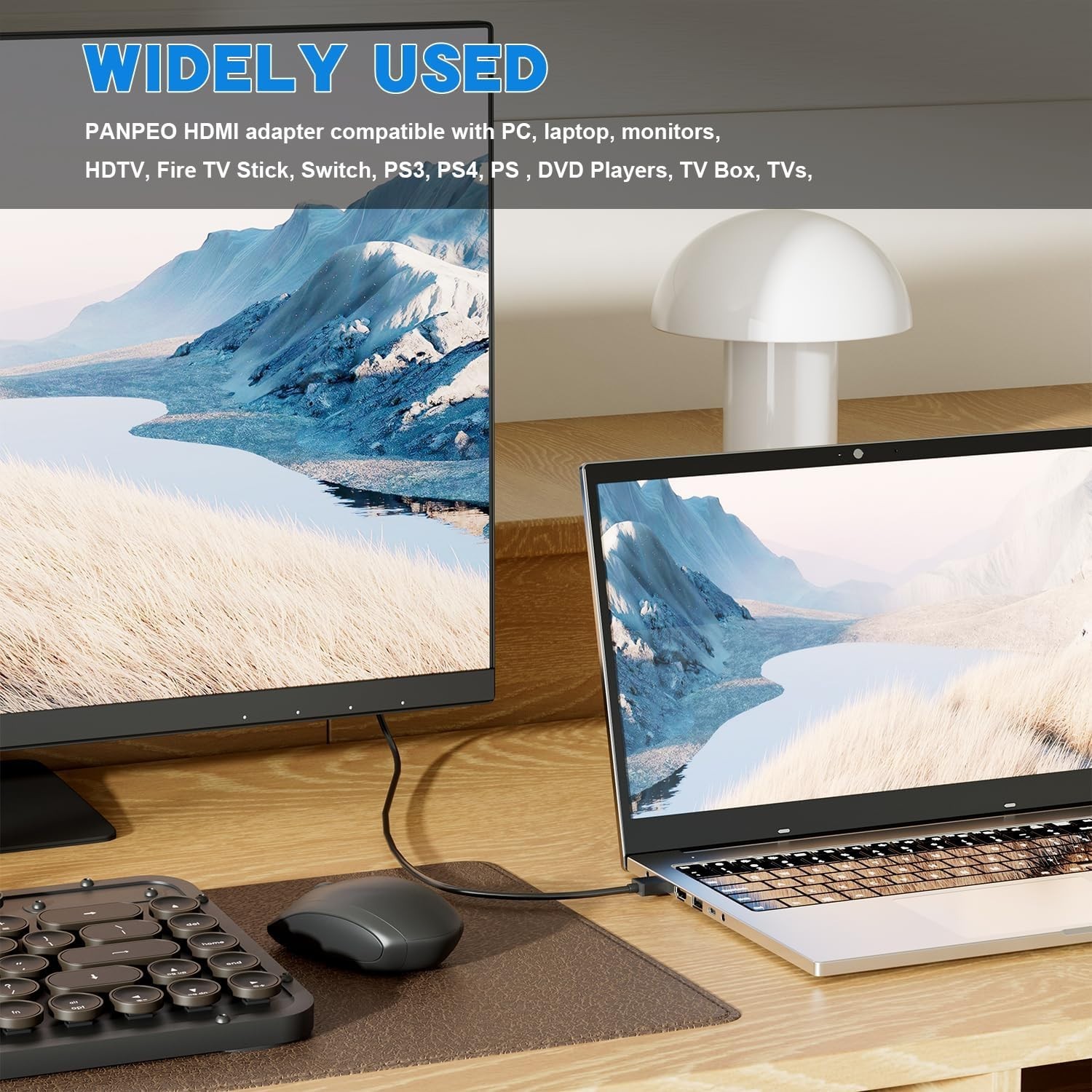 8K@60Hz Right Angle HDMI Adapter, 90 Degree and 270 Degree HDMI Adapter (2 Pack)