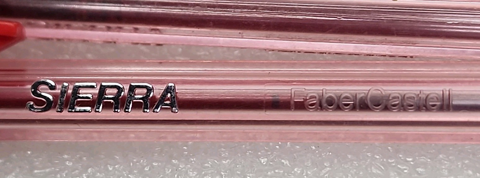 Lot of 18-Faber-Castell Sierra Fine Point ,Red Ink Made In Spain, Vintage 1990s