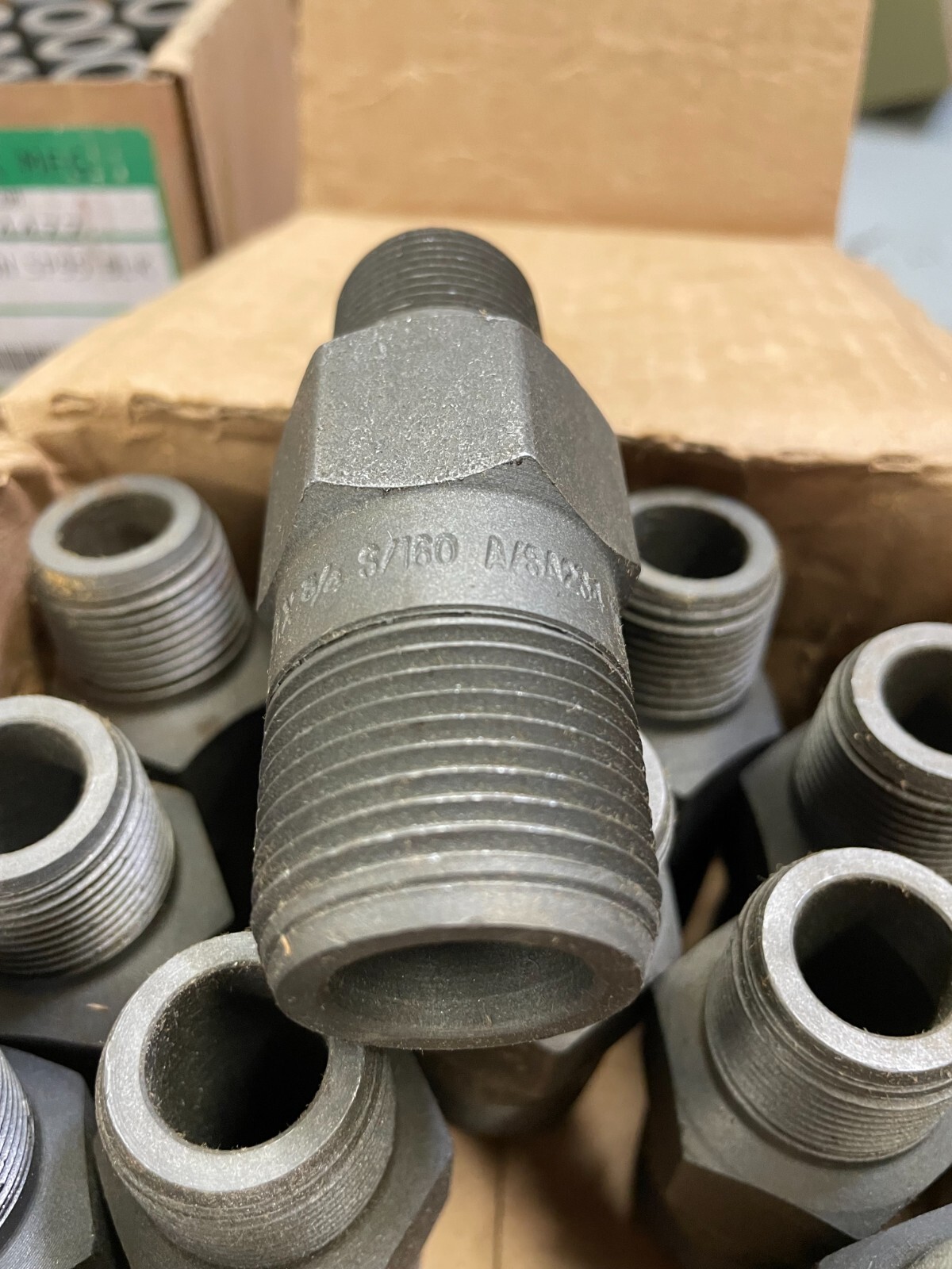 SWAGE NIPPLE 1″ x 3/4″ Schedule 160 Concentric Thread Both End A234 WPBN SP95