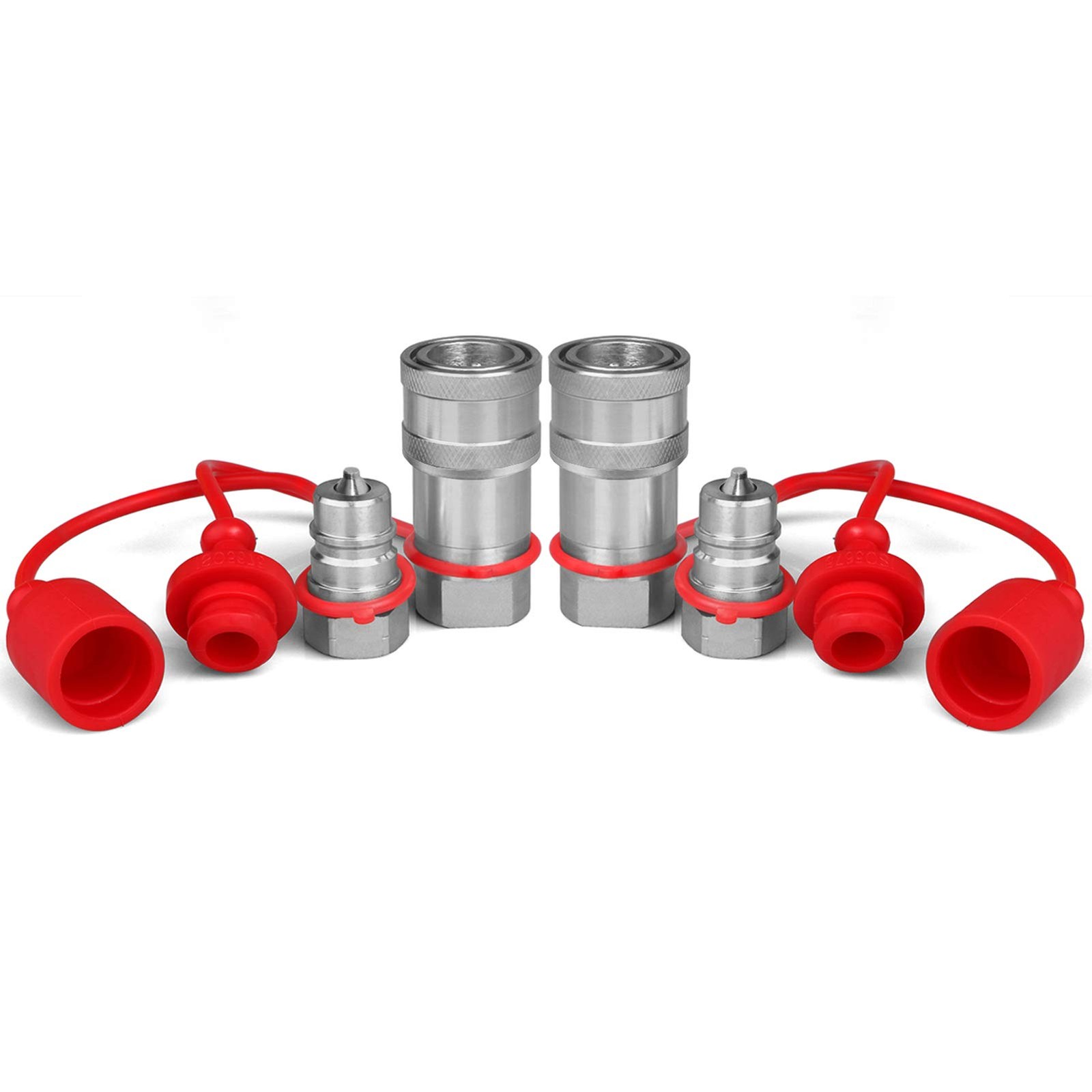 1/4″ Npt Iso 7241-B Hydraulic Quick Connect Couplers/couplings W/dust