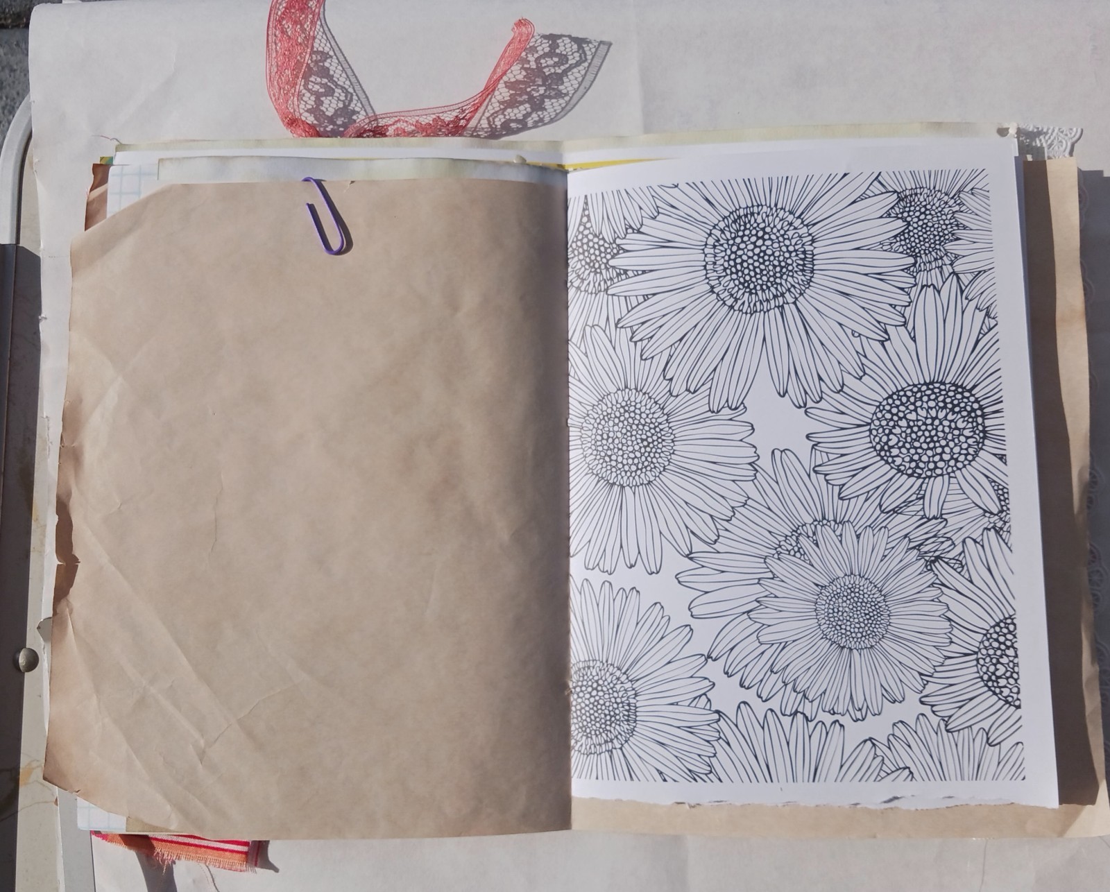Garden Themed Junk Journal Soft Cover 50 pages