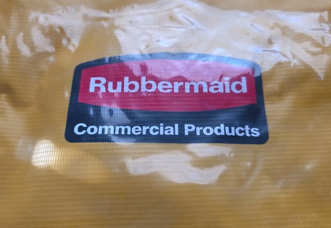 Rubbermaid Janitorial Cleaning Yellow Cart Bag Professional 1966719 24 Gallon