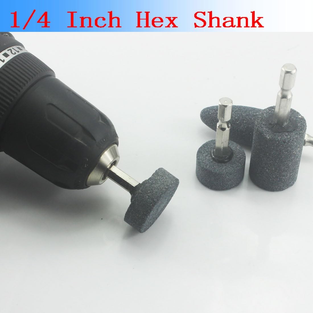 Luo ke 6 Pcs Rotary Grinding Stone, 1/4» Hex Shank Abrasive 6 millimeters