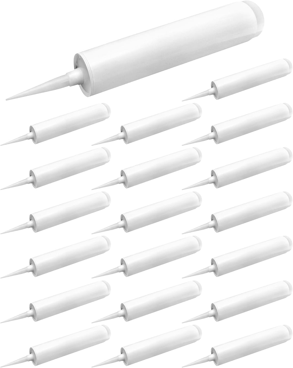 Empty Caulk Tube, 20 Pack 10 Oz. Empty Plastic Caulking Cartridge