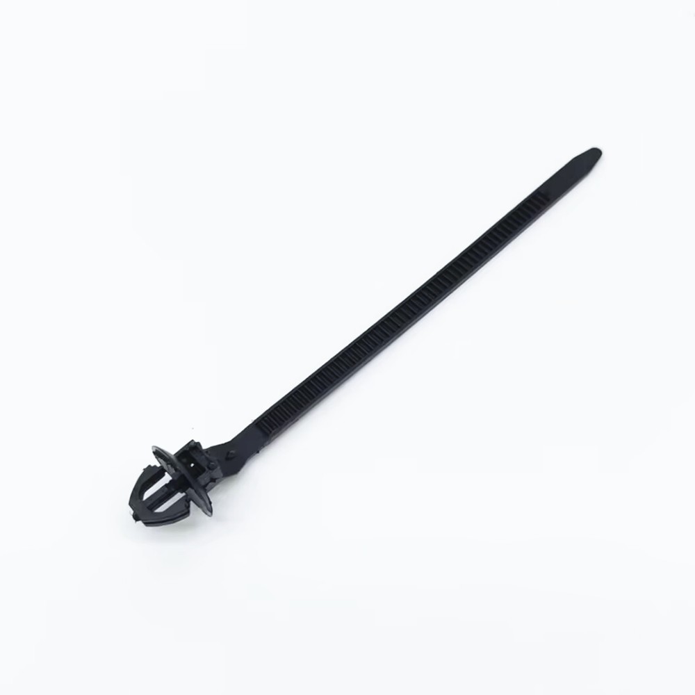 50PCS Nylon Cable Tie Fastener Clips Car Loom Hose Clamp Fastening Zip Strap Kit