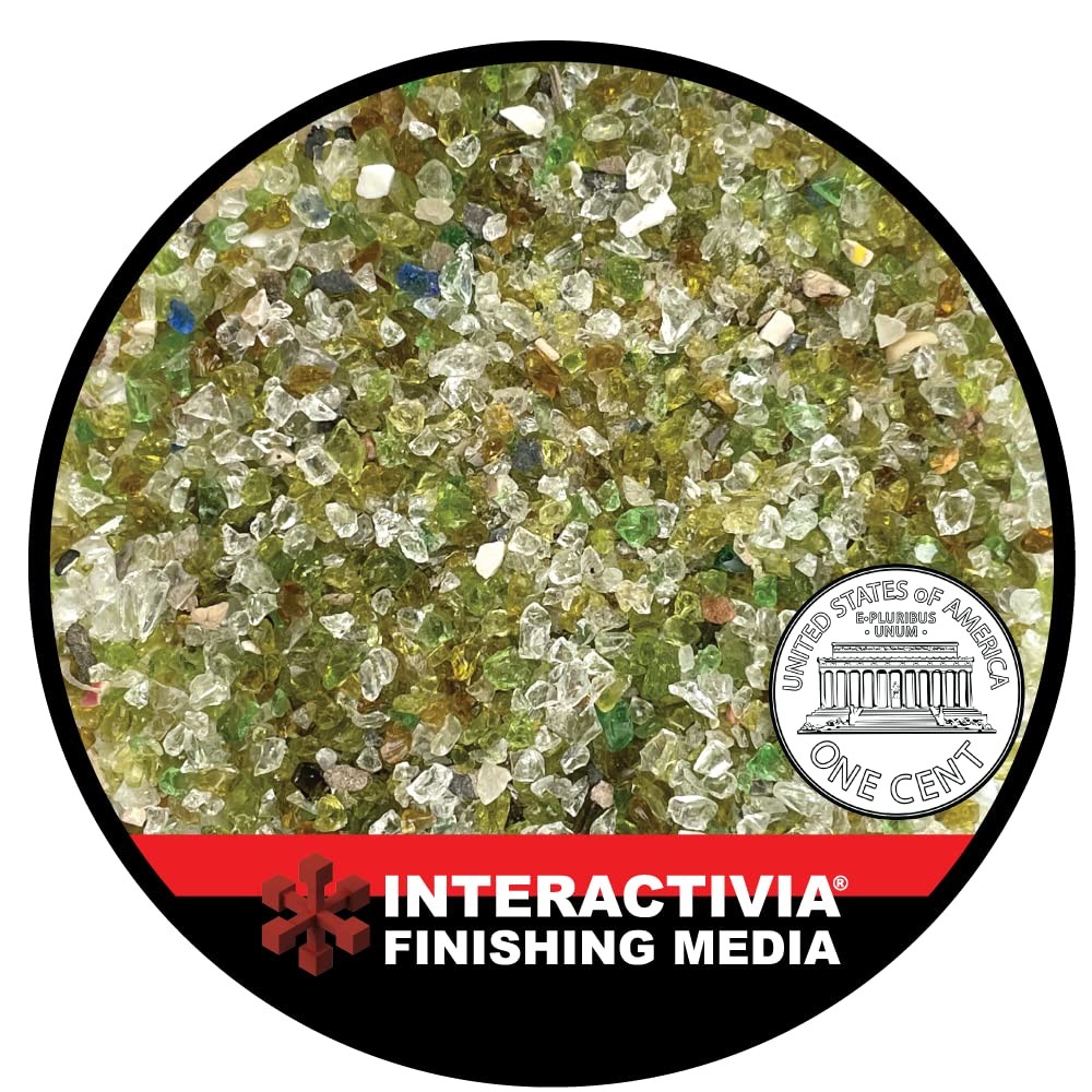 10-20 Grit (#16) Crushed Glass Abrasive – 19 lb or 8.6 kg – Blasting…