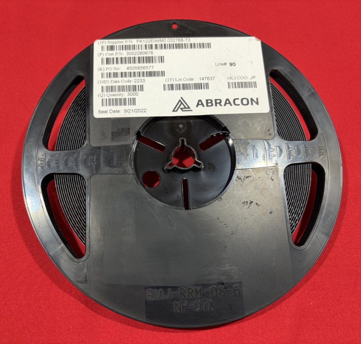 3000x Abracon 0.032768MHz/32.768KHz Crystal/Xtal 2.05×1.2mm FK122EIWM0.032768-T3