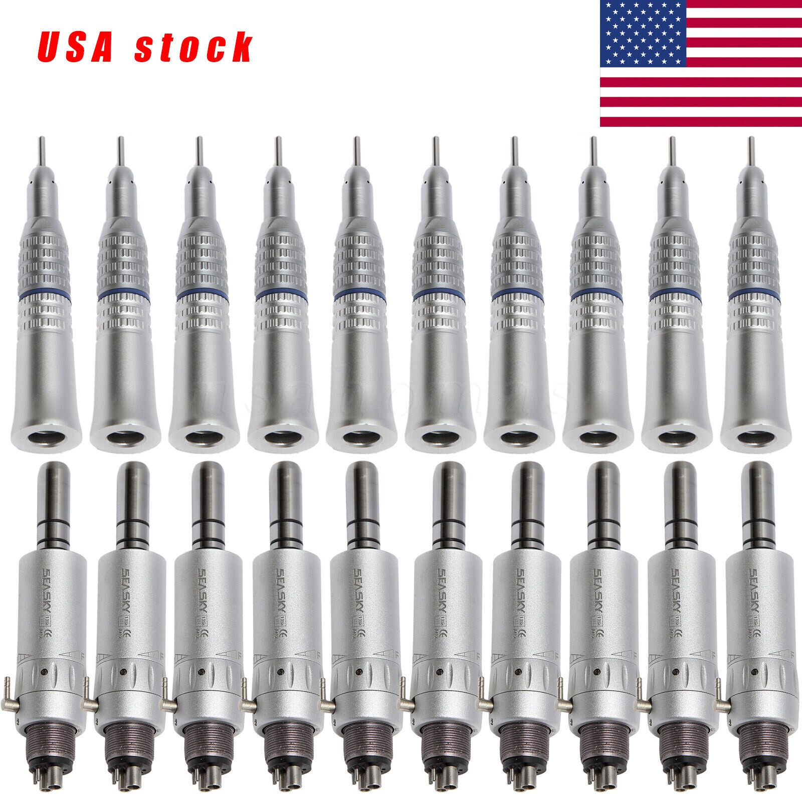Dental Straight Nose cone / Air Motor 4Hole fit NSK Low Slow Speed Handpiece YP4