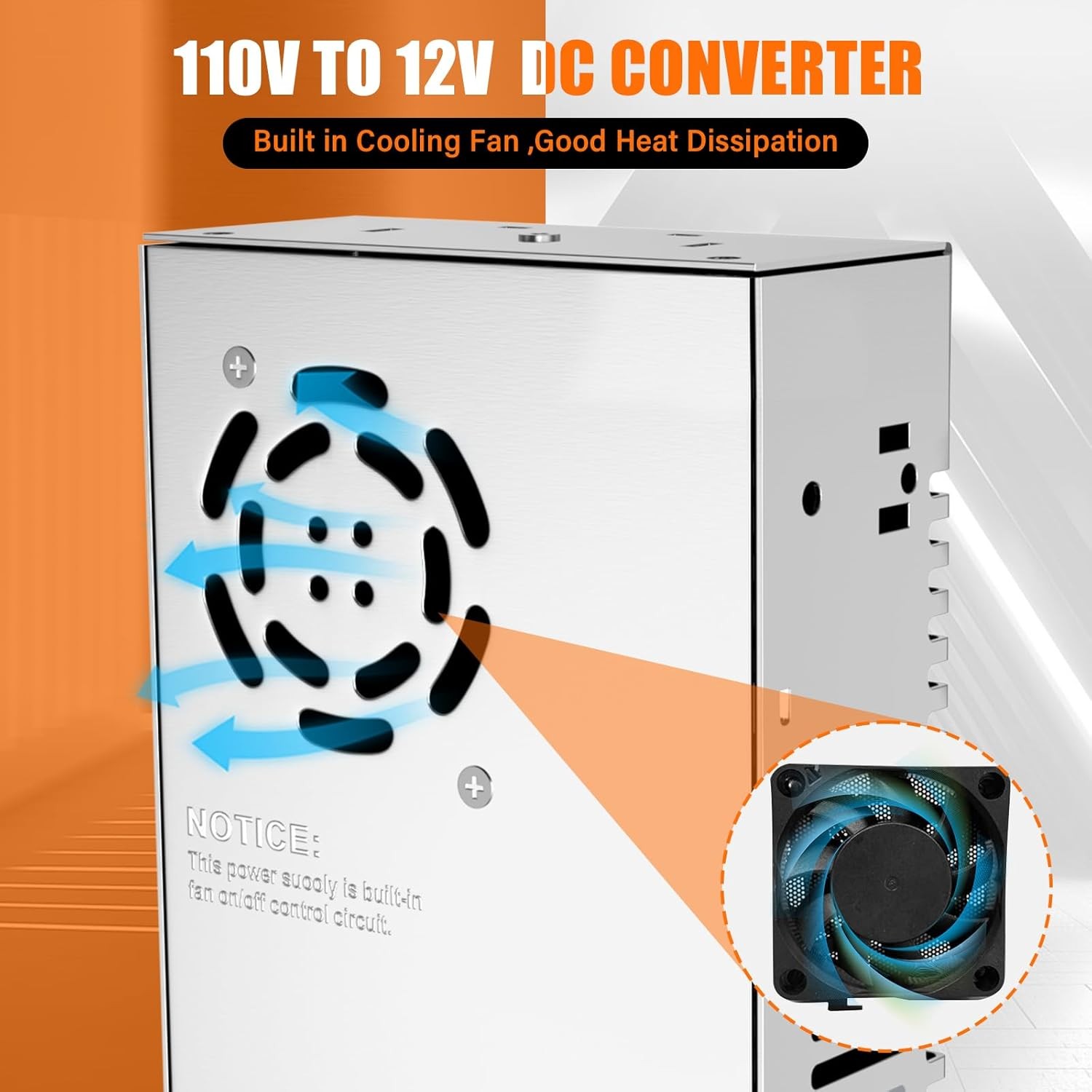 115v Ac To 12v Dc Converter 12v 50a 600w Dc Power Supply Switch Adjustable Switc