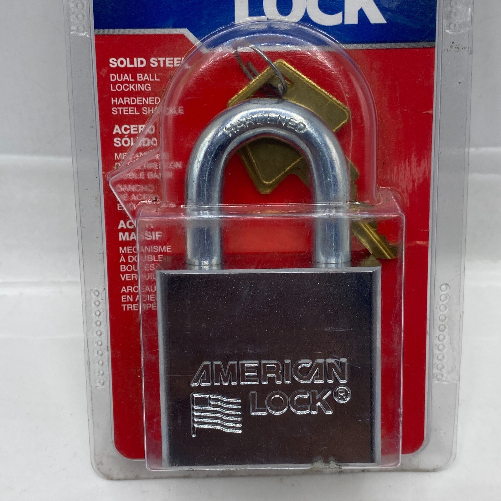 American Lock A50D Padlock Keyed Different Standard Shackle Rectangular Steel