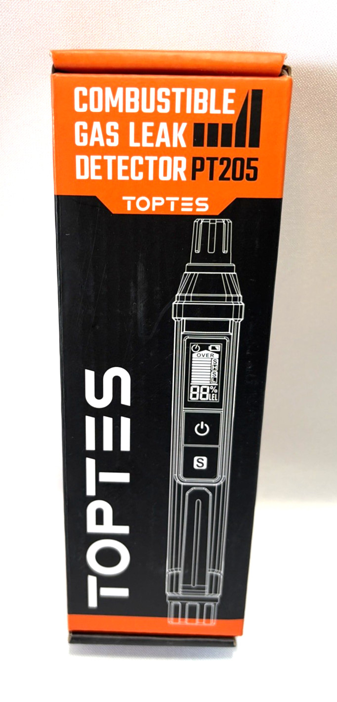 TOPTES PT205 Natural Gas Detector with Audible & Visual Alarm, Gas Leak Detector