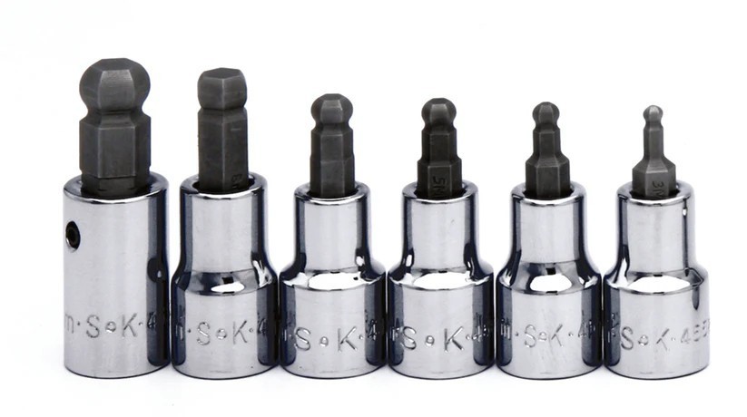 SK Tools 19766 6 Piece 3/8″ Drive Fractional Ball Hex Bit Socket Set
