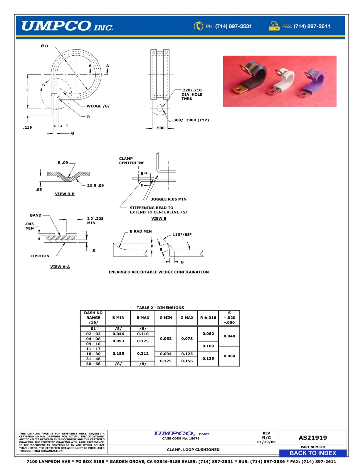 UMPCO MS21919WDG16 (100pcs)