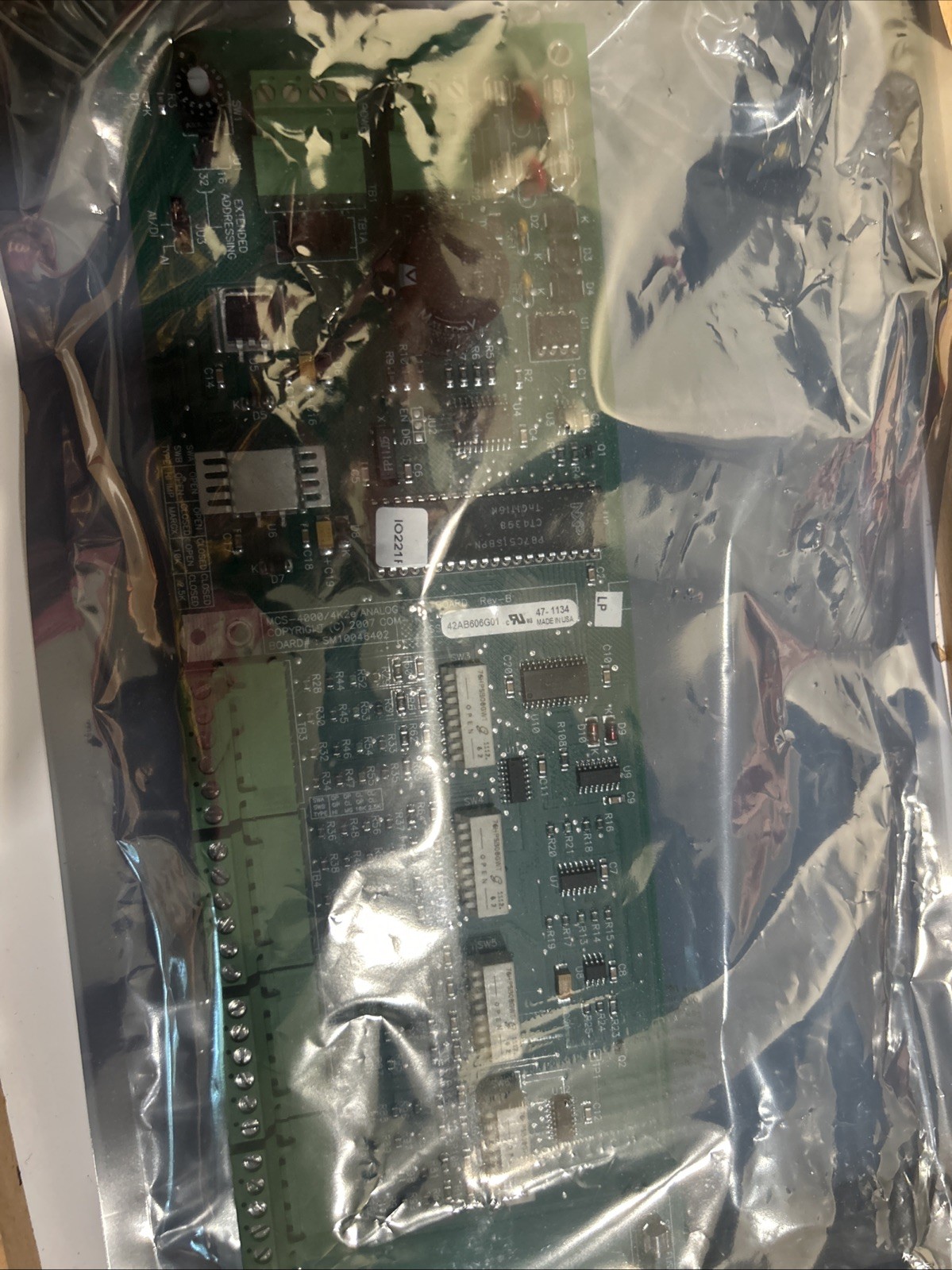 New MCS 4000/4K2E Controller Analog Input Board