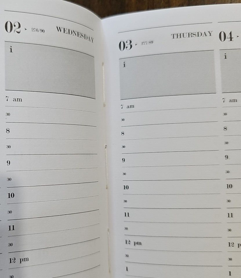 Planner 2024 Jul to 2025 Jun Daily Weekly Tabbed Peach Hardbound 6″x8.5″ Book