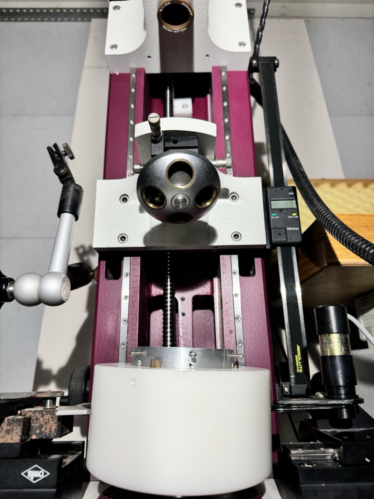Opto Tech AZP2 HP Moller Wedel Autocollimator w/ Light Source Set Of Lenses +