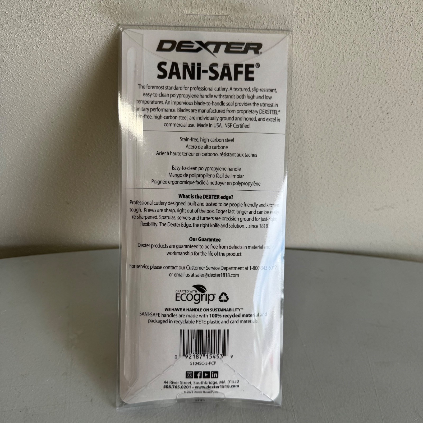 Dexter Sani-Safe ECOGRIP 3 1/4″ Scalloped Parer High Carbon Steel S104SC-3 NEW