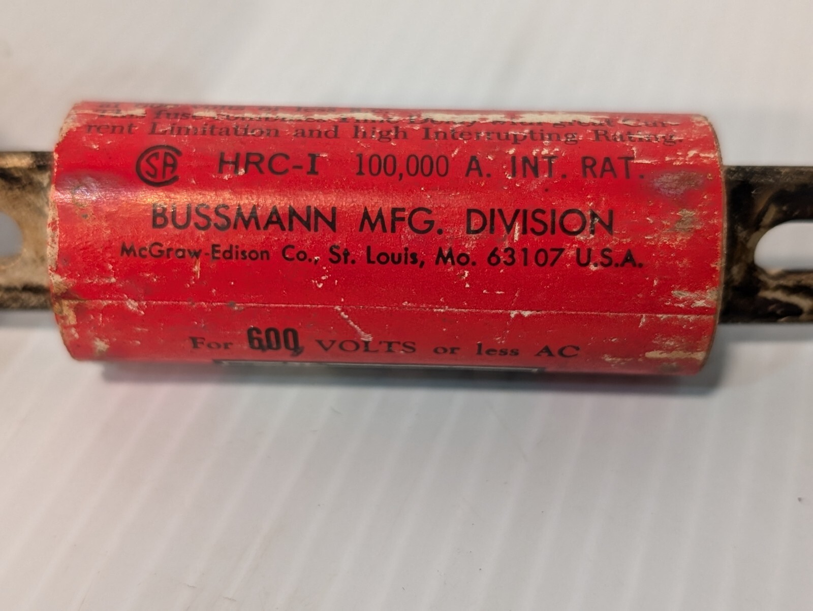 Lot of 3 Bussmann JHC 70 Fuses, 70A, 600VAC – Free Returns