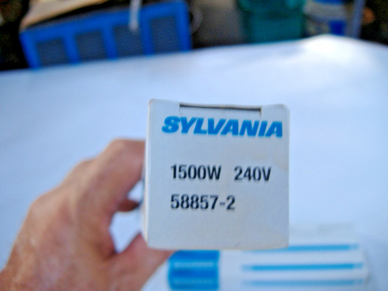 sylvania 1500 watt 240 volt 1500T3Q/CL-240 QUARTS 58857-2 #147