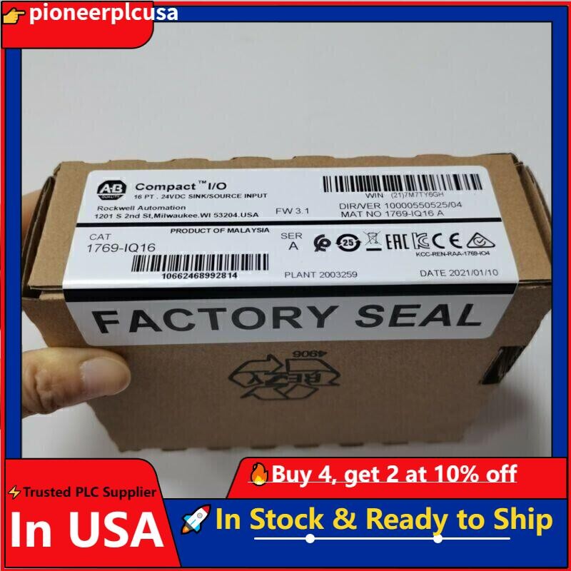 New Sealed AB 1769-IQ16 CompactLogix PLC Input Module 1769IQ16 US Free Tax