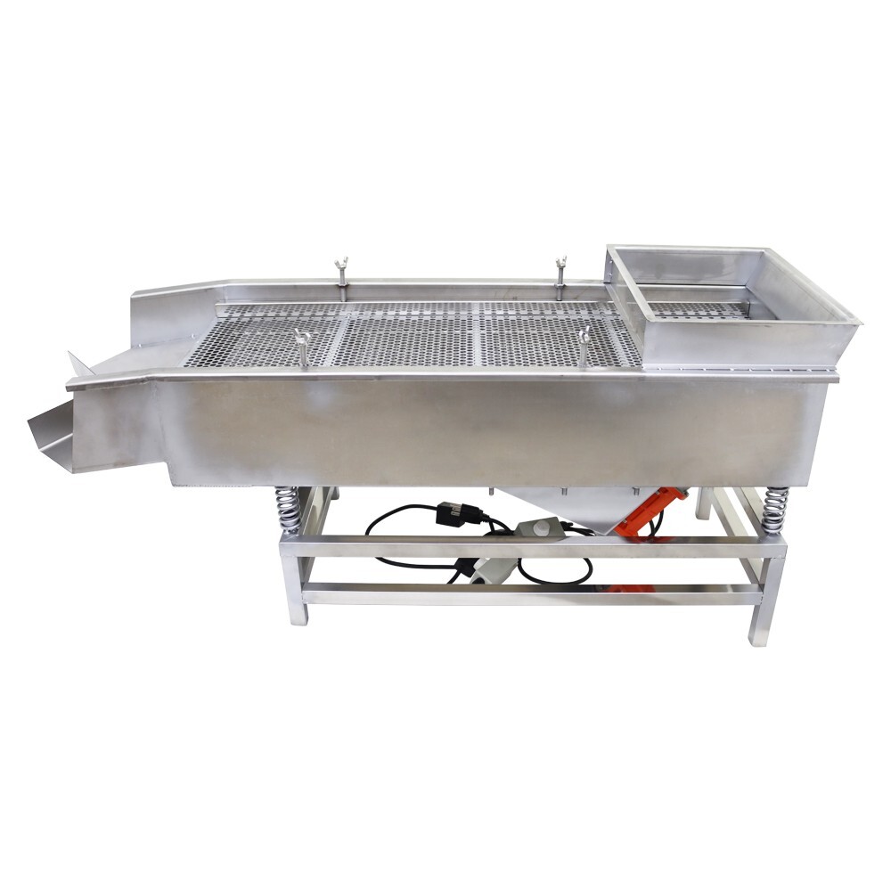 Double Layer 10mm&5mm Stainless Steel Linear Vibrating Screen Two Motor 110V