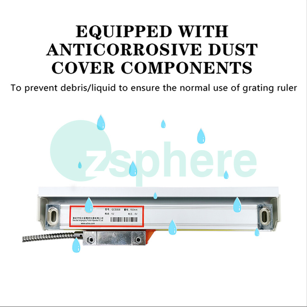 2/3Axis Digital Readout DRO TTL Glass Linear Scale Encoder CNC Milling Lathe US