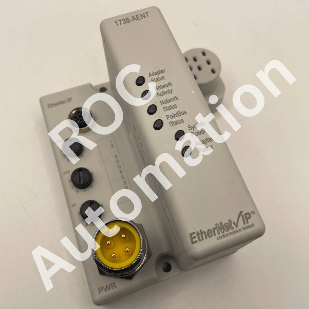 Surplus Pre-owned Allen Bradley 1738-AENT SER A ArmorPoint Ethernet Adaptor