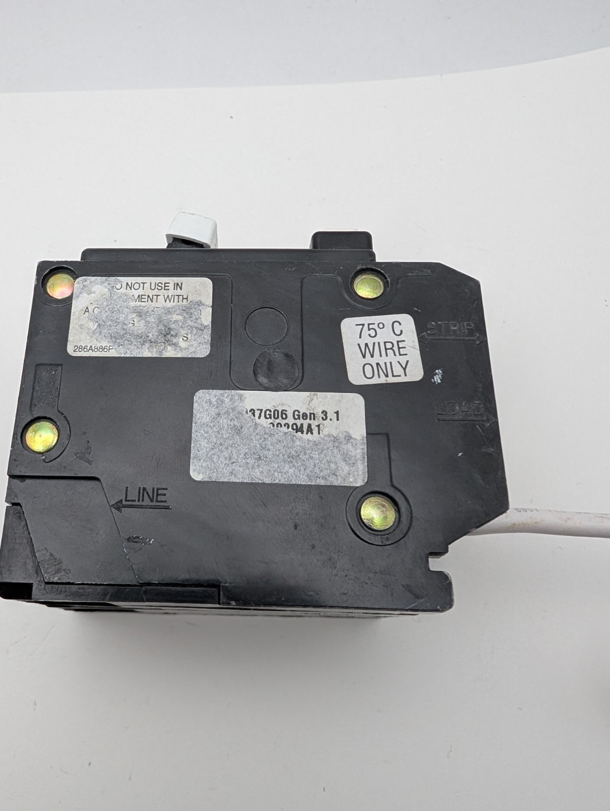 GE Ground Fault Circuit Breaker 2-pole 50A 120/240 VAC THQL2150GFT Old Style
