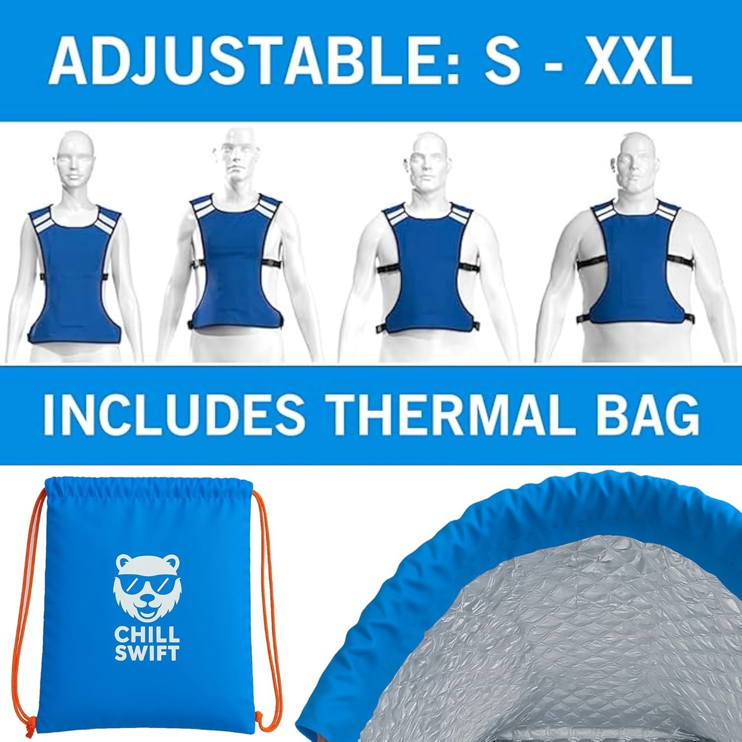 Cooling Vest for Men Women – Ice Vest Cooling Vest With 8 Reusable Ice Packs