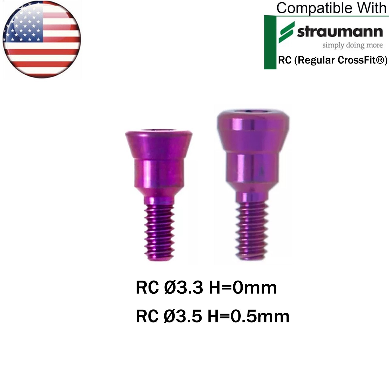 US Fit Straumann ITI Healing Abutment NC/RC Transfer Impression Open/Closed Tray