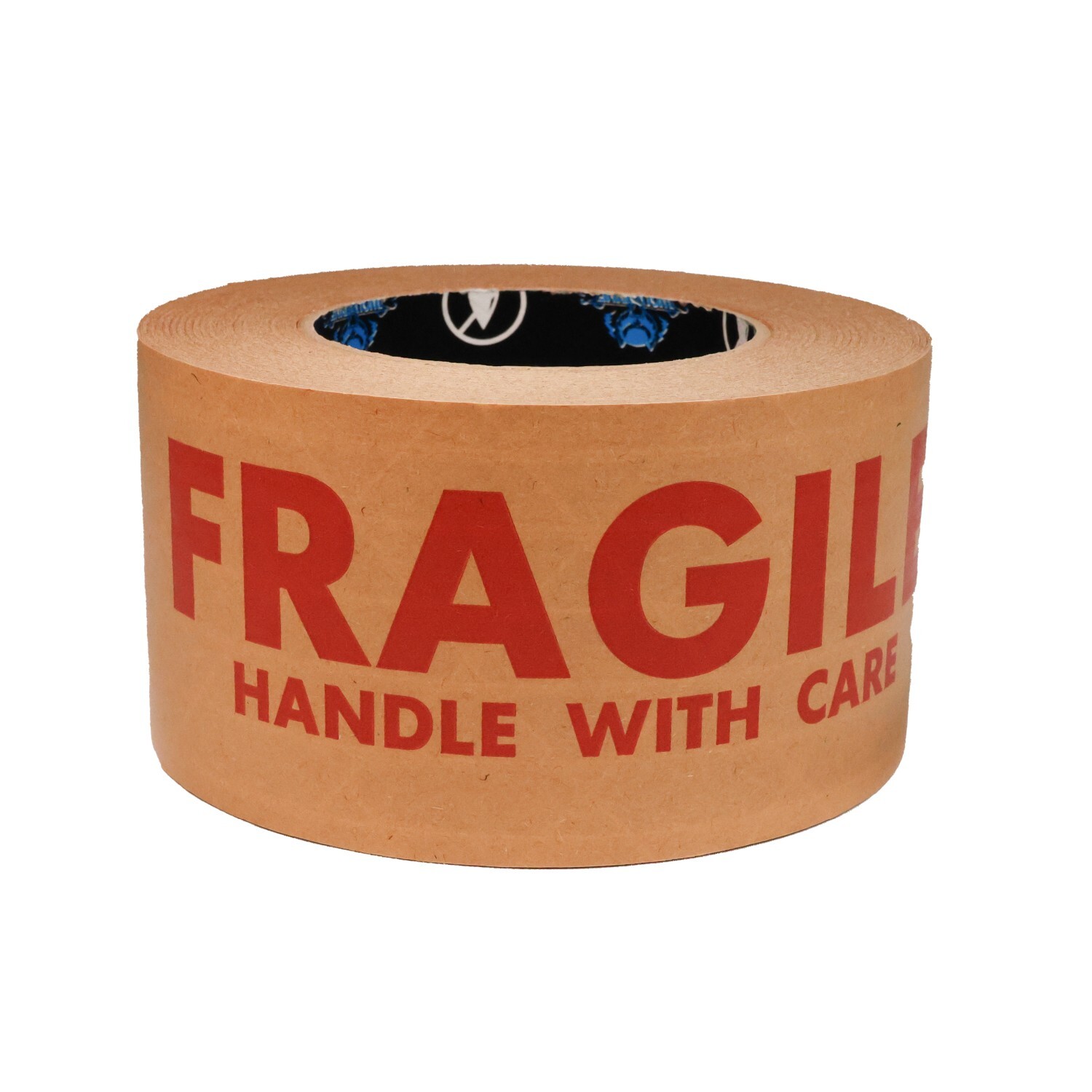 12 Rolls, Wolverine 50.0 Fragile Printed Kraft Gummed Tape, 2.83″ x 180′ 6.3 Mil