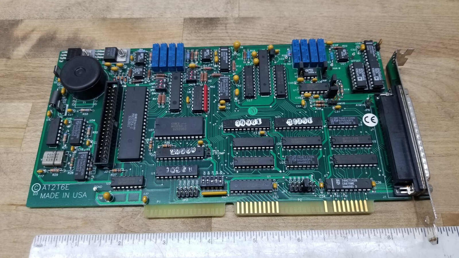 Acces A1216E Rev D ISA Analog and Digital I/O Card
