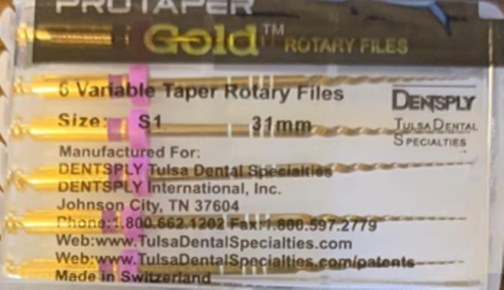 12xDentsply ProTaper Gold Rotary Files F1,F2,F3,S1,S2,SX-F3 6 files/pack