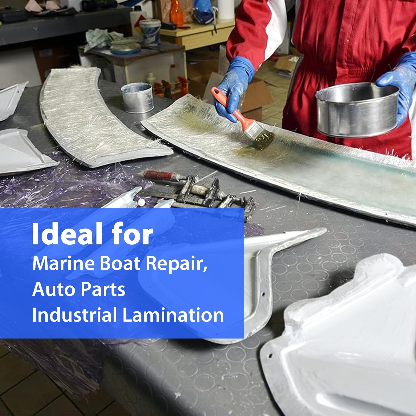 1.5oz Fiberglass Chopped Strand Mat – 4″ x 360″ Strong, Easy to Use & Lightwe…