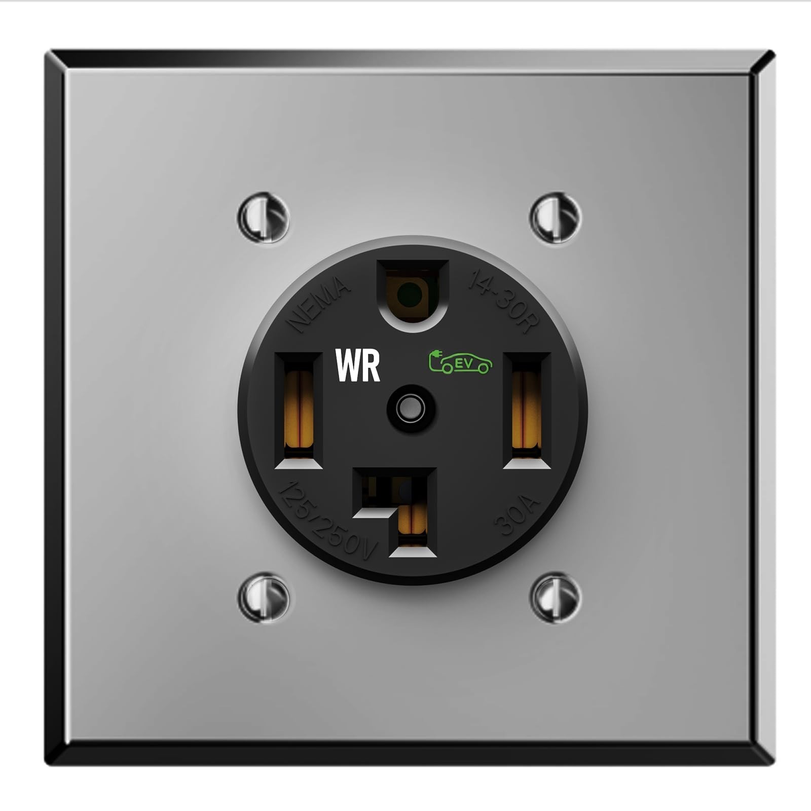 30 Amp EV Charging Straight Blade Device Receptacle/Outlet, Weather-Resistant…