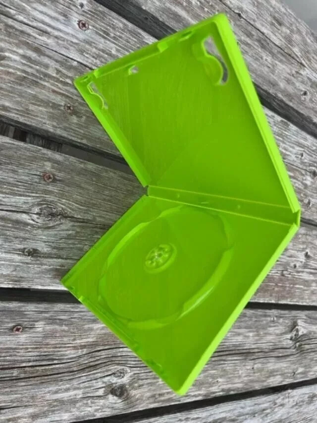 50 pcs New 14MM XBOX GAME CASES , SINGLE DVD CASE, TRANSLUCENT GREEN,BL73XBOX