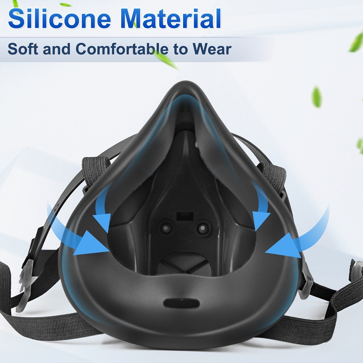 16in1 Half Face Gas Mask Respirator Safety Protect Painters Respirator for 6200