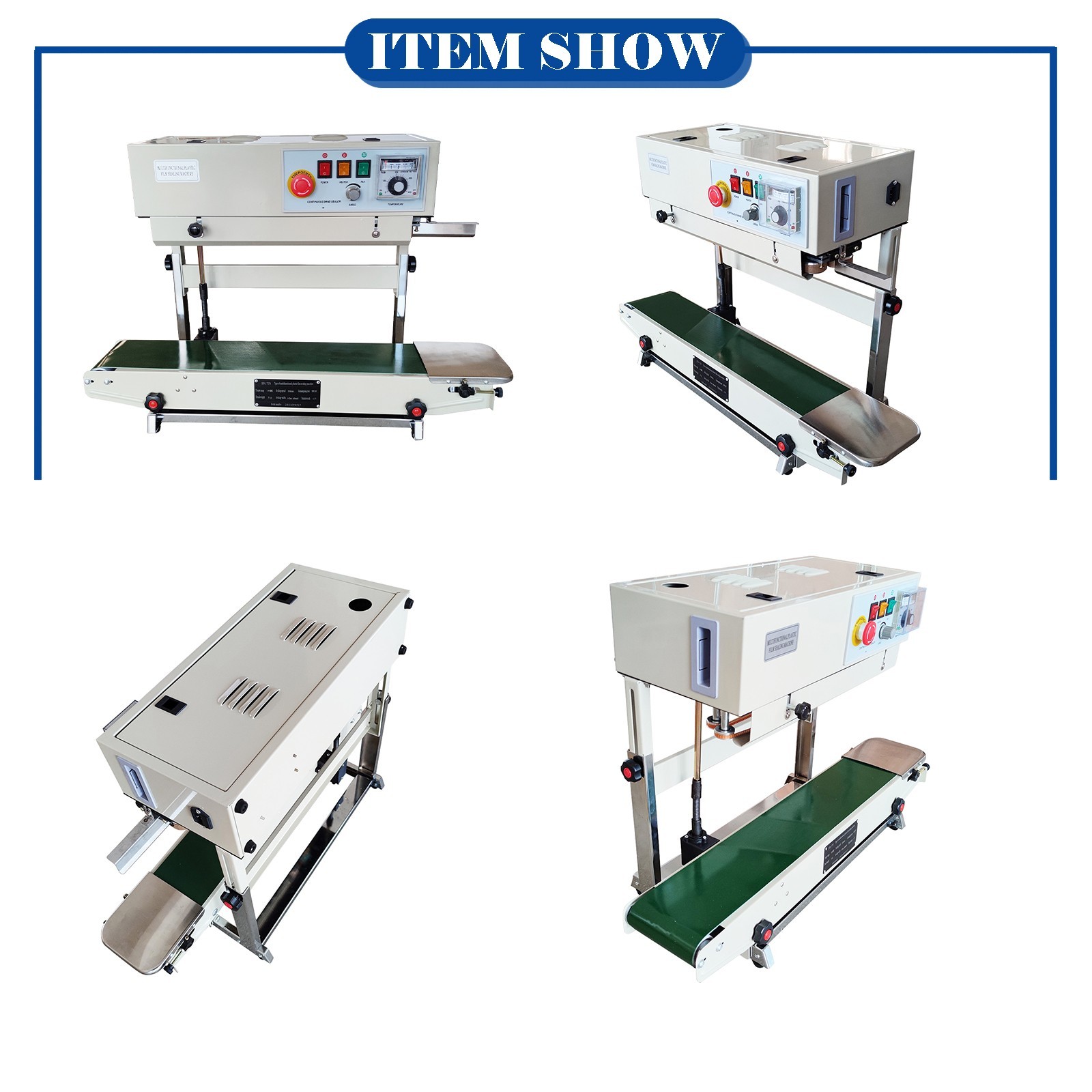 110V FR-770 Vertical Continuous Plastic Film Sealing Machine Bag Sealer 6-12MM