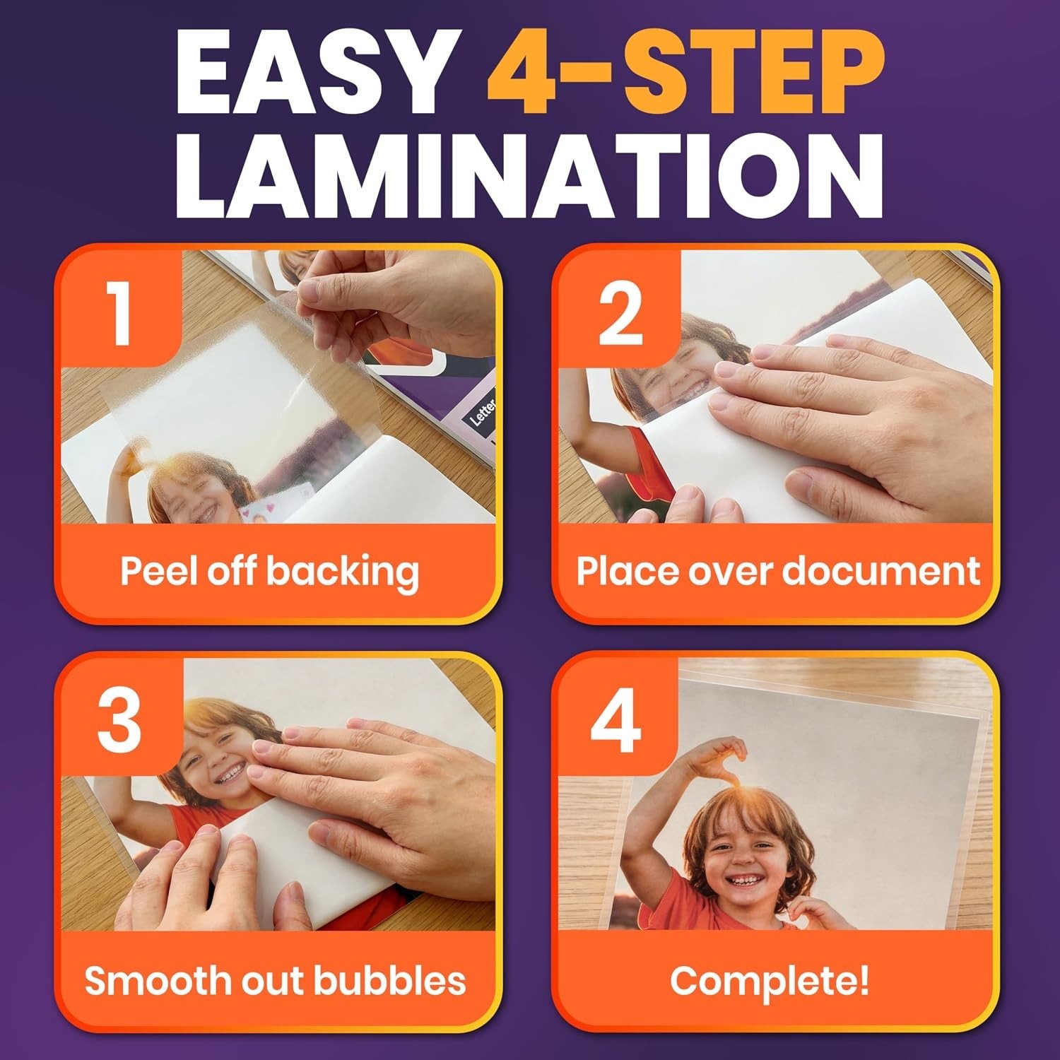 Versatile 20 Pack Cold Laminating Sheets, 8.7×12.2 in, 3mil for Easy Protection