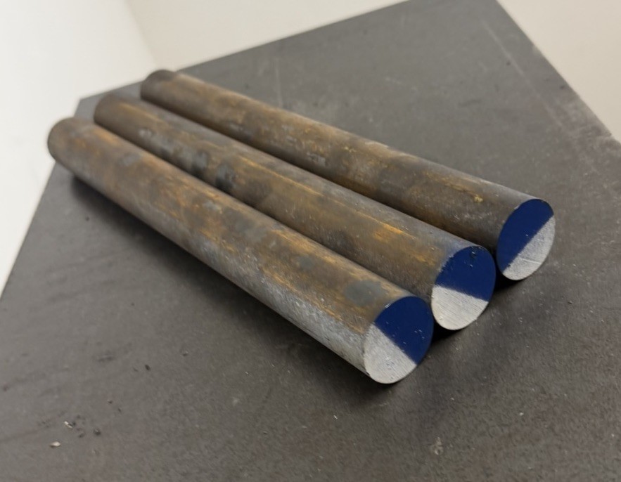 1-1/4″ Diameter Hot Roll Steel Round Bar Stock 1-1/4″ x 12″ Long (3 PC LOT)