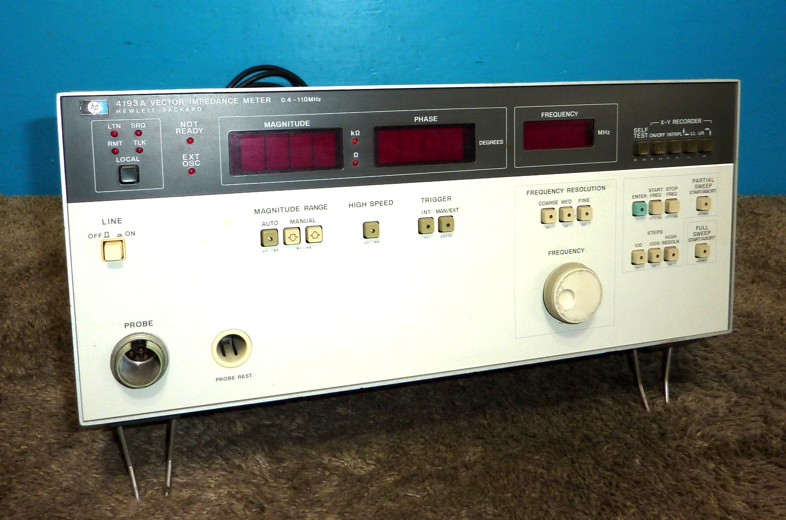 HP Hewlett Packard 4193A Vector Impedance Meter AS-IS Parts Only!