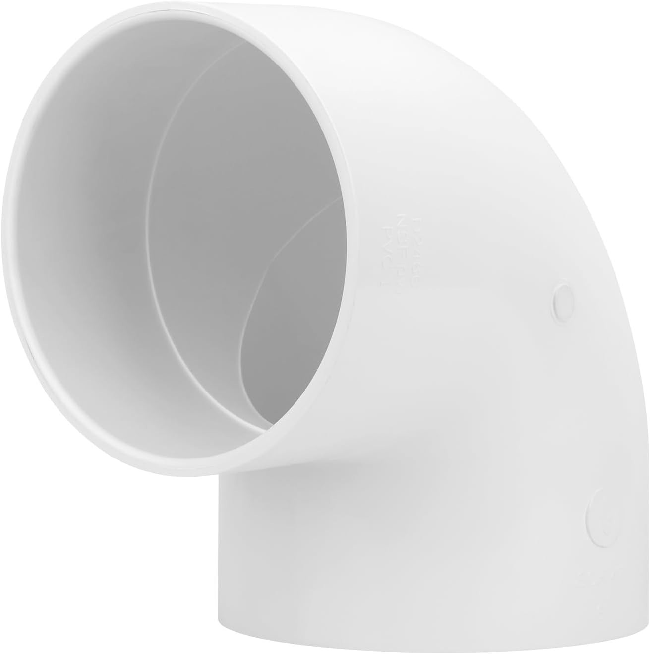 Durable 6 Inch 90 Degree PVC Elbow Connector for DIY Garden & Furniture Projects