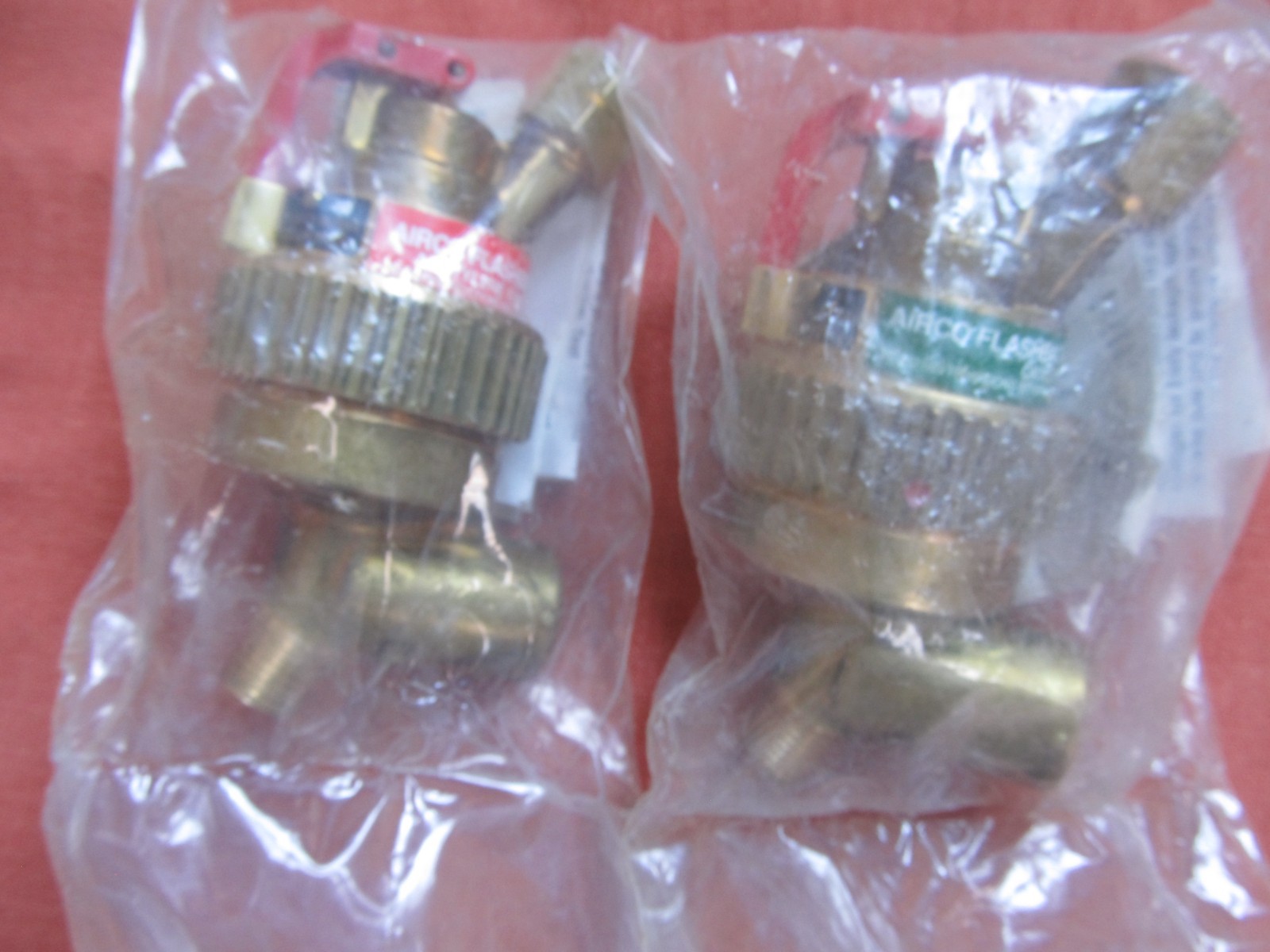 AIRCO 8010786 8010789 AUTOMATIC FLASHBACK ARRESTORS ACETYLENE OXYGEN 145 PSI MAX