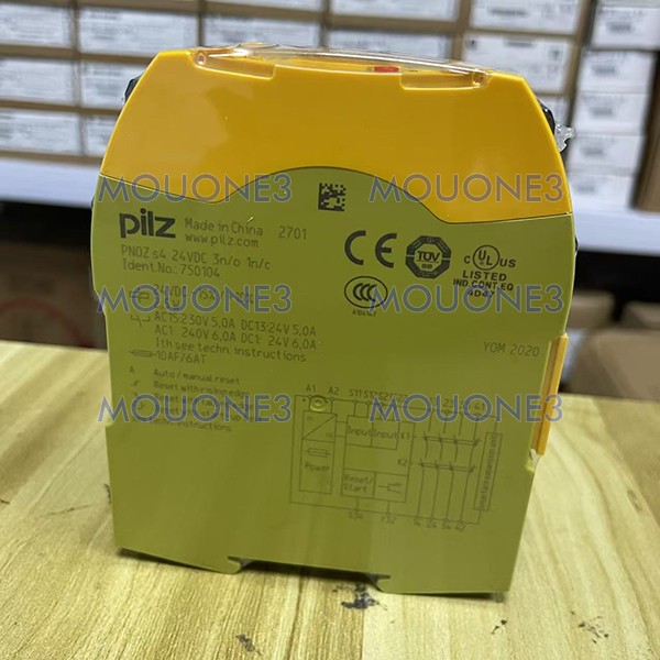 New Sealed PILZ 750104 Relay PNOZ s4 24VDC 3n/o 1n/c 750104 Free Ship
