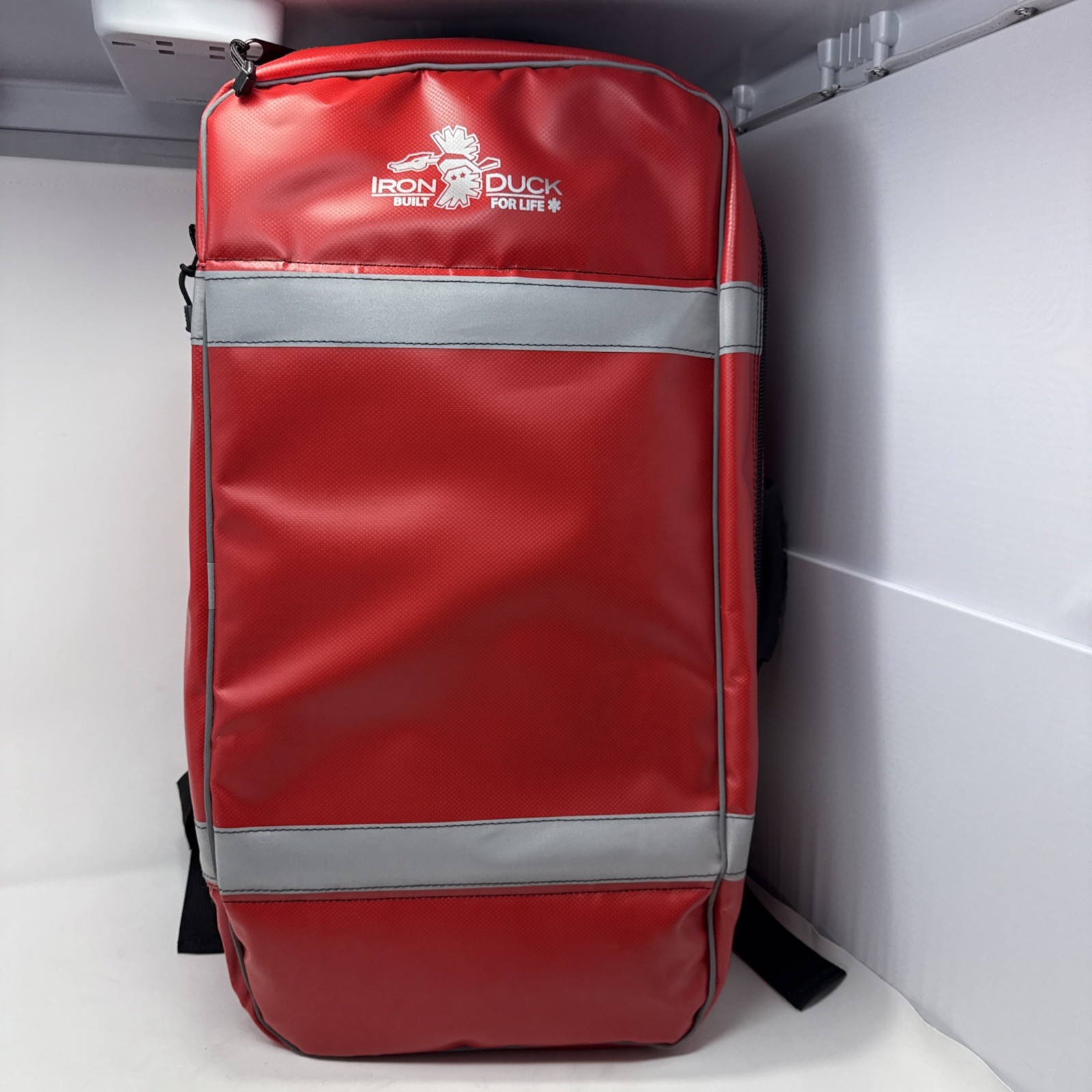 Iron Duck Lucas 2 Red BLS Backpack First Responders EMT Medical Trauma Bag READ!