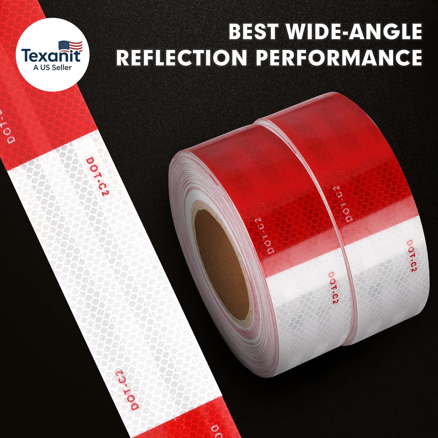 2 Inch X 200 Feet Dot Reflective Tape Outdoor Waterproof High Visibility Safety