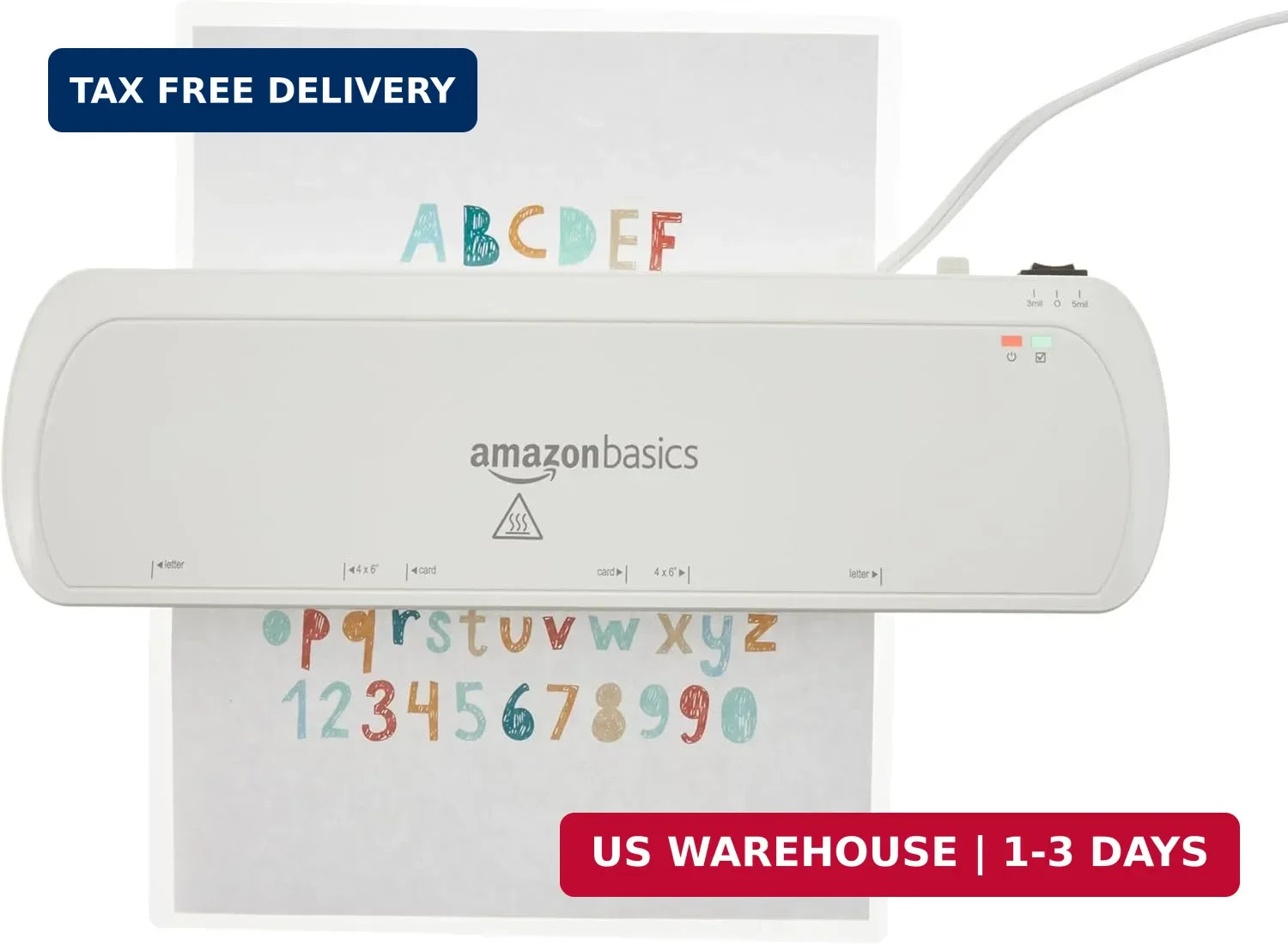 200 Pack Clear Letter Size Thermal Laminating Pouches 9 X 11.5 inch Sheets 5 Mil