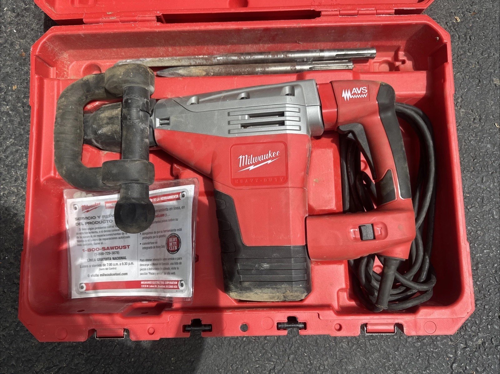 Milwaukee 5446-21 Corded SDS-Max Demolition Hammer for Demo with Case and Handle