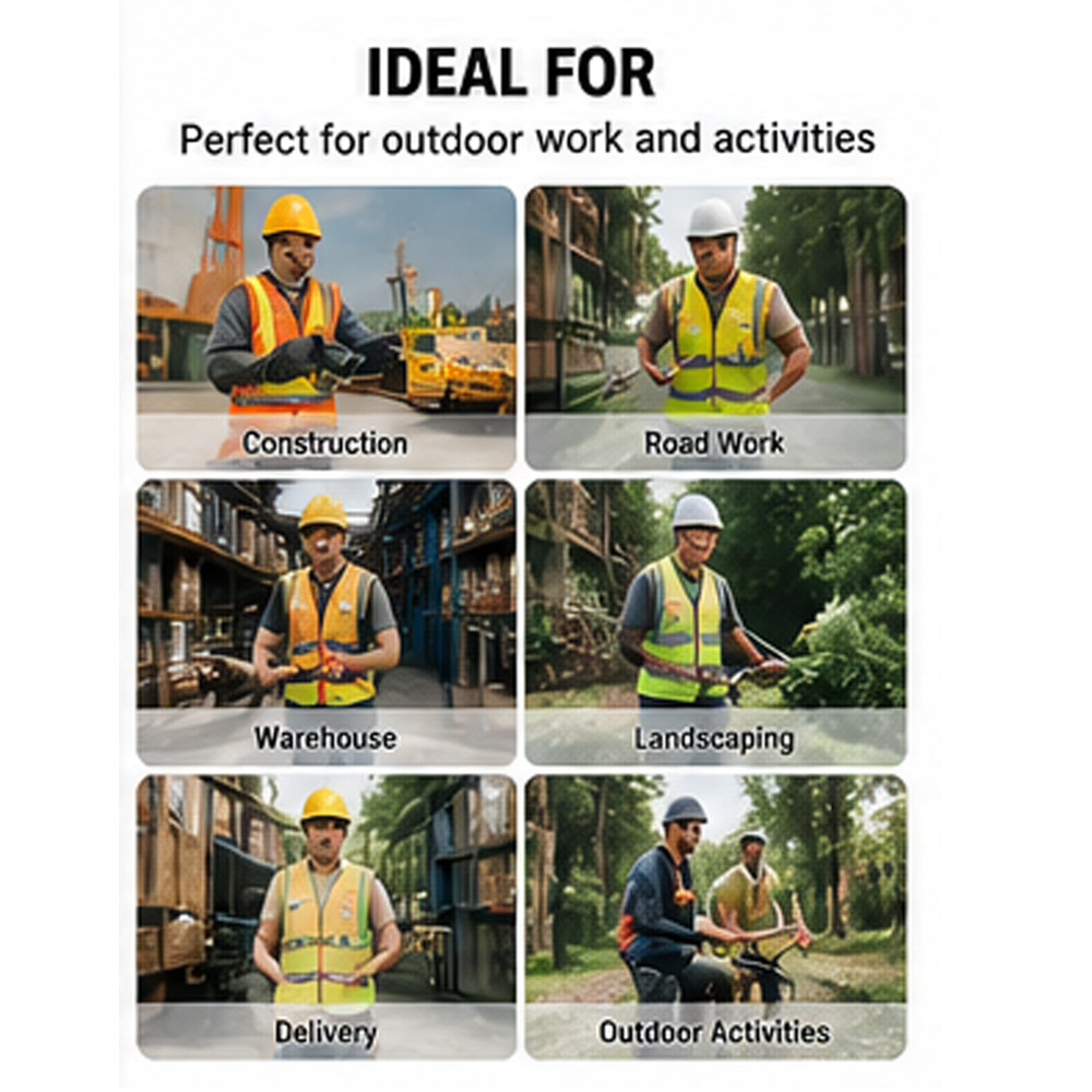 Safety Cooling Vest Jacket with 2 Fans – Air Conditioner Lightweight Vests